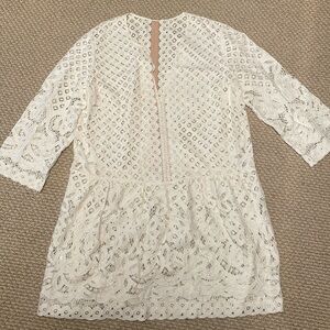 BCBG White Lace Coverup